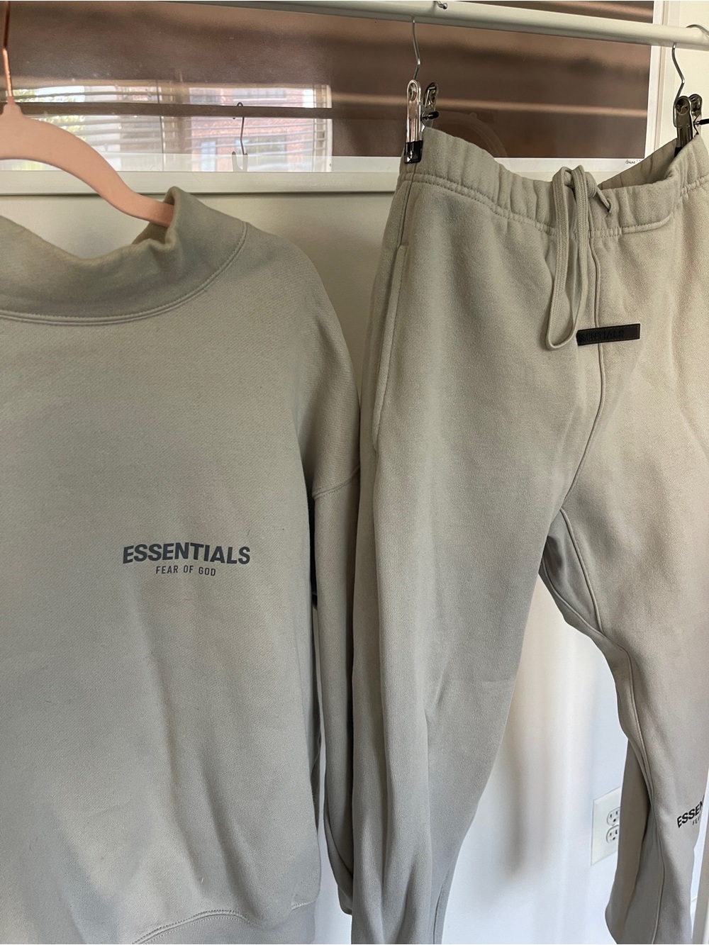 Essentials Women Sweater Set in Light Gray